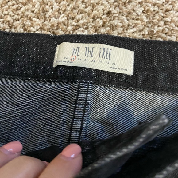 NWT FREE PEOPLE DISTRESSED DENIM SKIRT - Picture 3 of 4